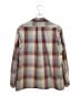 SUGARHILL (シュガーヒル) OMBRE PLAID OPEN COLLAR BLOUSE グレー×レッド サイズ:2：18000円