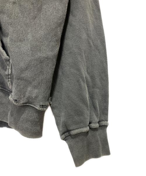 stussy（ステューシー）stussy (ステューシー) BASIC STÜSSY ZIP HOODIE PIGMENT DYED グレー サイズ:Mの古着・服飾アイテム