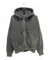 stussy（ステューシー）の古着「BASIC STÜSSY ZIP HOODIE PIGMENT DYED」｜グレー