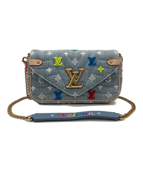 LOUIS VUITTON（ルイ ヴィトン）LOUIS VUITTON (ルイ ヴィトン) モノグラム ニューウェーブ ポシェット ブルーの古着・服飾アイテム