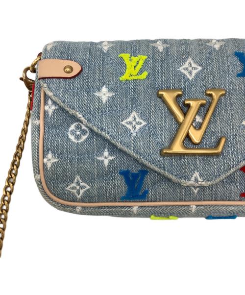LOUIS VUITTON（ルイ ヴィトン）LOUIS VUITTON (ルイ ヴィトン) モノグラム ニューウェーブ ポシェット ブルーの古着・服飾アイテム