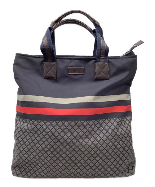 GUCCI（グッチ）GUCCI (グッチ) ハンドバッグ ネイビーの古着・服飾アイテム