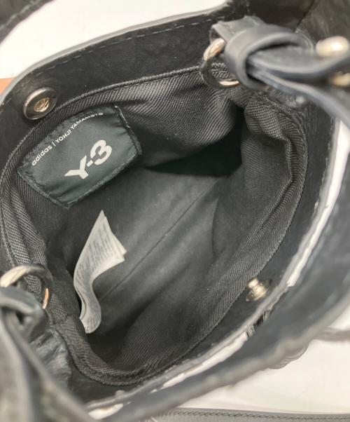 Y-3（ワイスリー）Y-3 (ワイスリー) CRINKLE LEATHER MINI BAG ブラックの古着・服飾アイテム