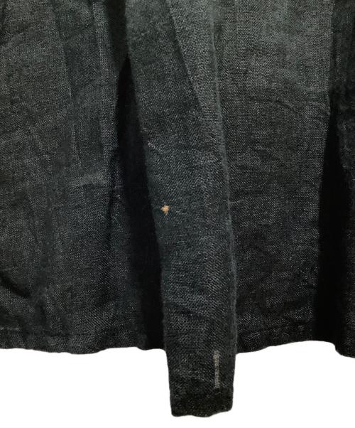 根々（ネネ）根々 (ネネ) ノースリーブ リネン ブラウス ブラック サイズ:-の古着・服飾アイテム