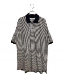 nonnative（ノンネイティブ）の古着「CLERK S/S POLO SHIRT C/L PIQUE BORDER」｜ブラック×ホワイト