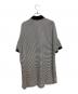 nonnative (ノンネイティブ) CLERK S/S POLO SHIRT C/L PIQUE BORDER ブラック×ホワイト：6000円
