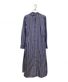 LAUREN RALPH LAUREN（ローレン ラルフ ローレン）の古着「長袖ワンピース」｜ブルー