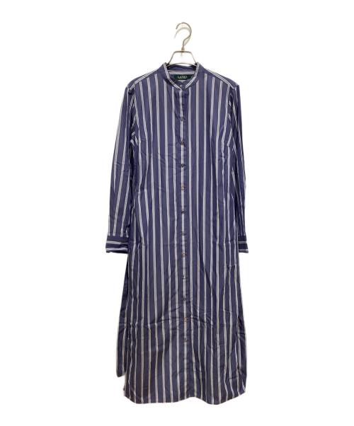 LAUREN RALPH LAUREN（ローレン ラルフ ローレン）LAUREN RALPH LAUREN (ローレン ラルフ ローレン) 長袖ワンピース ブルー サイズ:2の古着・服飾アイテム