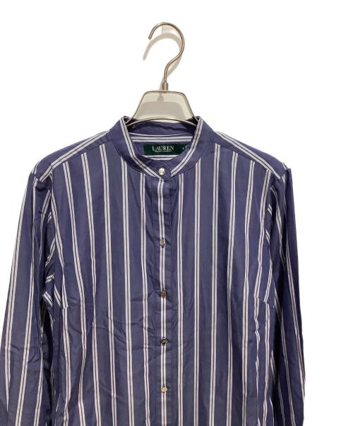 LAUREN RALPH LAUREN（ローレン ラルフ ローレン）LAUREN RALPH LAUREN (ローレン ラルフ ローレン) 長袖ワンピース ブルー サイズ:2の古着・服飾アイテム