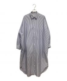 journal standard luxe（ジャーナルスタンダード ラックス）の古着「TCタイプライター シャツワンピース」｜ブルー