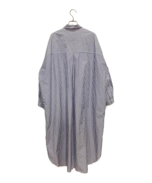 journal standard luxe（ジャーナルスタンダード ラックス）JOURNAL STANDARD LUXE (ジャーナルスタンダード ラックス) TCタイプライター シャツワンピース ブルー サイズ:FREEの古着・服飾アイテム