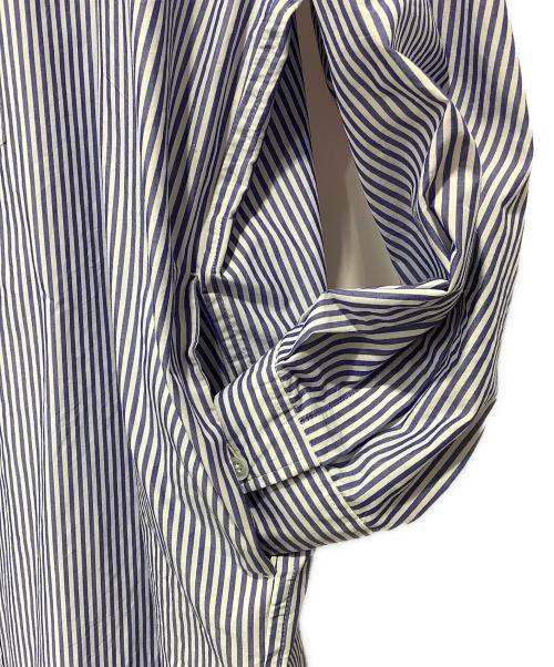 journal standard luxe（ジャーナルスタンダード ラックス）JOURNAL STANDARD LUXE (ジャーナルスタンダード ラックス) TCタイプライター シャツワンピース ブルー サイズ:FREEの古着・服飾アイテム