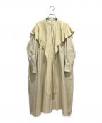TENNE HANDCRAFTED MODERNテン ハンドクラフテッド モダン）の古着「長袖ワンピース」｜ベージュ