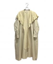 TENNE HANDCRAFTED MODERN（テン ハンドクラフテッド モダン）の古着「長袖ワンピース」｜ベージュ