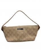 GUCCIグッチ）の古着「GG ハンドポーチ」｜ベージュ