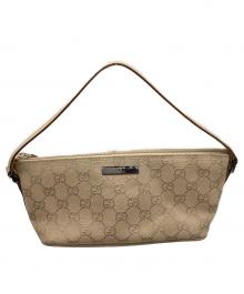 GUCCI（グッチ）の古着「GG ハンドポーチ」｜ベージュ