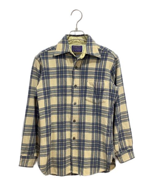 PENDLETON（ペンドルトン）PENDLETON (ペンドルトン) ウールシャツ ブルー×ベージュ サイズ:Sの古着・服飾アイテム