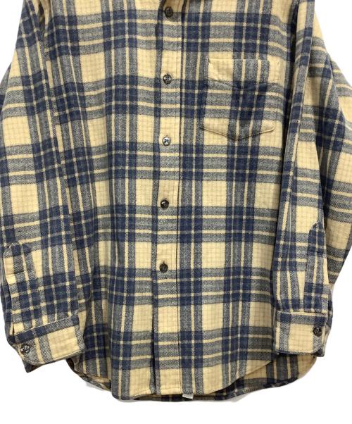 PENDLETON（ペンドルトン）PENDLETON (ペンドルトン) ウールシャツ ブルー×ベージュ サイズ:Sの古着・服飾アイテム