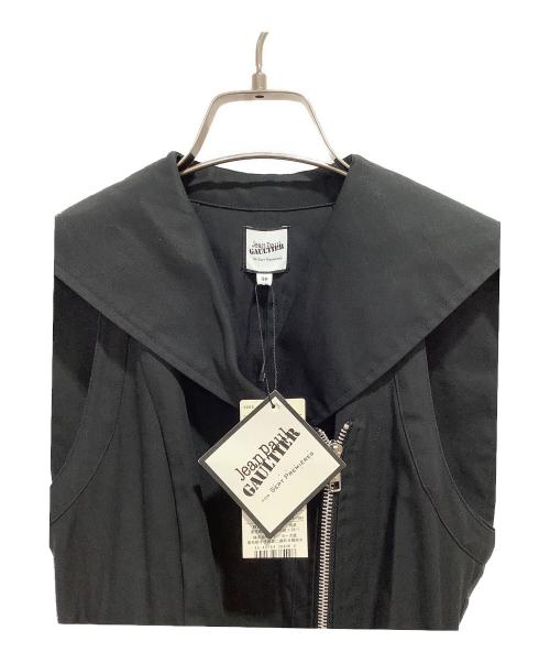 Jean Paul GAULTIER（ジャンポールゴルチェ）Jean Paul GAULTIER (ジャンポールゴルチェ) セーラーカラー ノースリーブ ライダース ワンピース ブラック サイズ:36 未使用品の古着・服飾アイテム