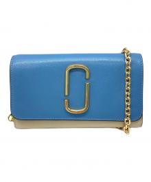 MARC JACOBS（マークジェイコブス）の古着「チェーンショルダーバッグ」｜ブルー×ホワイト