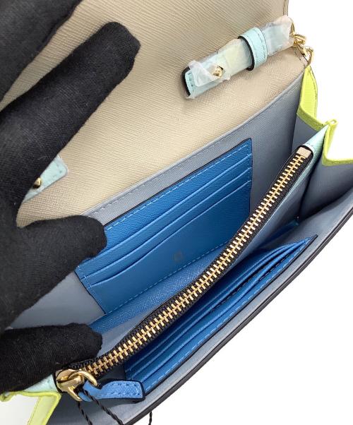 MARC JACOBS（マークジェイコブス）MARC JACOBS (マークジェイコブス) チェーンショルダーバッグ ブルー×ホワイト 未使用品の古着・服飾アイテム