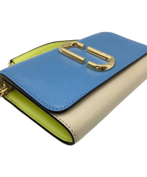 MARC JACOBS（マークジェイコブス）MARC JACOBS (マークジェイコブス) チェーンショルダーバッグ ブルー×ホワイト 未使用品の古着・服飾アイテム