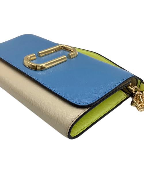 MARC JACOBS（マークジェイコブス）MARC JACOBS (マークジェイコブス) チェーンショルダーバッグ ブルー×ホワイト 未使用品の古着・服飾アイテム