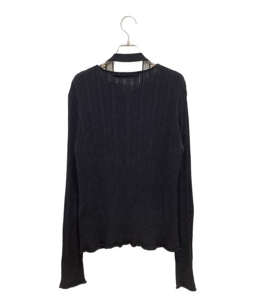 PROENZA SCHOULER（プロエンザ スクーラー）Proenza Schouler (プロエンザ スクーラー) 薄手カーディガン ブラック サイズ:Lの古着・服飾アイテム