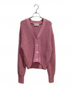 DEPAREILLEデパリエ）の古着「MIX LAME CARDIGAN」｜ピンク