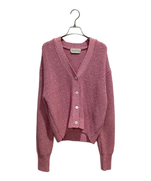DEPAREILLE（デパリエ）DEPAREILLE (デパリエ) MIX LAME CARDIGAN ピンク サイズ:38の古着・服飾アイテム