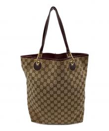 GUCCI（グッチ）の古着「GG ハンドバッグ」｜ベージュ