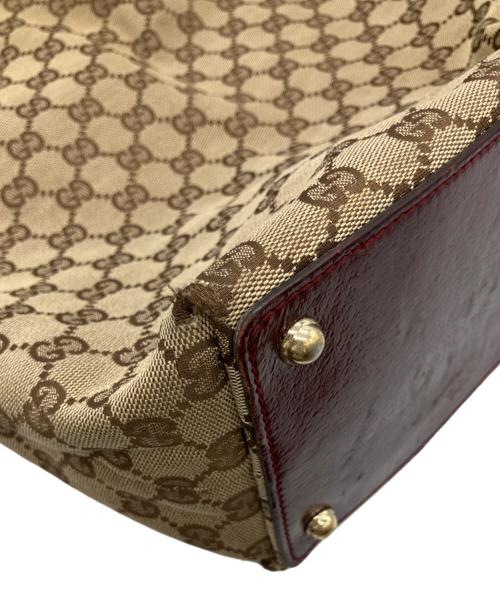 GUCCI（グッチ）GUCCI (グッチ) GG ハンドバッグ ベージュの古着・服飾アイテム