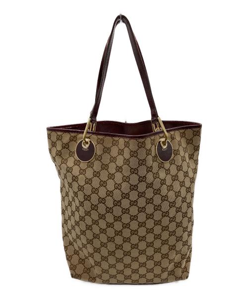 GUCCI（グッチ）GUCCI (グッチ) GG ハンドバッグ ベージュの古着・服飾アイテム