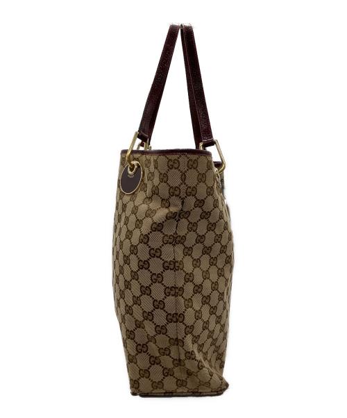 GUCCI（グッチ）GUCCI (グッチ) GG ハンドバッグ ベージュの古着・服飾アイテム