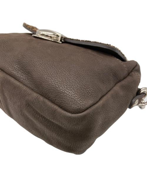 GIANNI CHIARINI（ジャンニ キアリーニ）GIANNI CHIARINI (ジャンニ キアリーニ) レオパード柄 ハンドポーチ ブラウンの古着・服飾アイテム