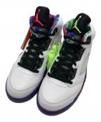 NIKEナイキ）の古着「AIR JORDAN 5 RETRO」｜ホワイト×パープル