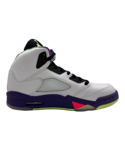 NIKE（ナイキ）NIKE (ナイキ) AIR JORDAN 5 RETRO ホワイト×パープル サイズ:25.5の古着・服飾アイテム