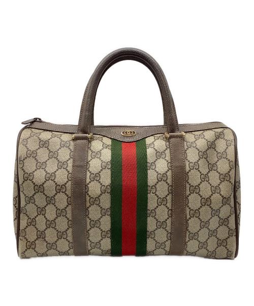 GUCCI（グッチ）GUCCI (グッチ) ボストンバッグ グレーの古着・服飾アイテム