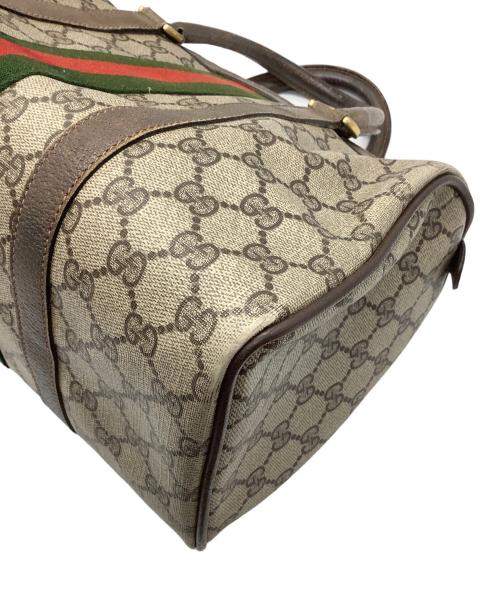 GUCCI（グッチ）GUCCI (グッチ) ボストンバッグ グレーの古着・服飾アイテム