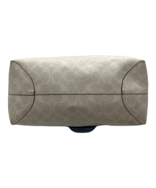 COACH（コーチ）COACH (コーチ) シグネチャー カレッジロゴ トートバッグ スカイブルーの古着・服飾アイテム