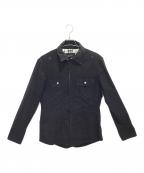 BURBERRY BLACK LABELバーバリーブラックレーベル）の古着「シャツジャケット」｜ブラック