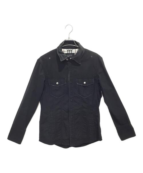 BURBERRY BLACK LABEL（バーバリーブラックレーベル）BURBERRY BLACK LABEL (バーバリーブラックレーベル) シャツジャケット ブラック サイズ:Lの古着・服飾アイテム