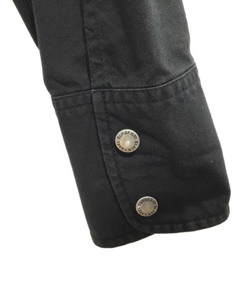 BURBERRY BLACK LABEL（バーバリーブラックレーベル）BURBERRY BLACK LABEL (バーバリーブラックレーベル) シャツジャケット ブラック サイズ:Lの古着・服飾アイテム