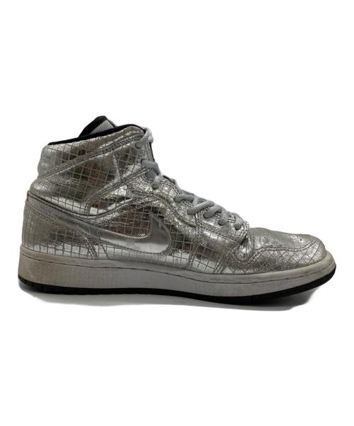 NIKE（ナイキ）NIKE (ナイキ) WMNS AIR JORDAN 1 MID SE Disco Ball シルバー サイズ:25の古着・服飾アイテム