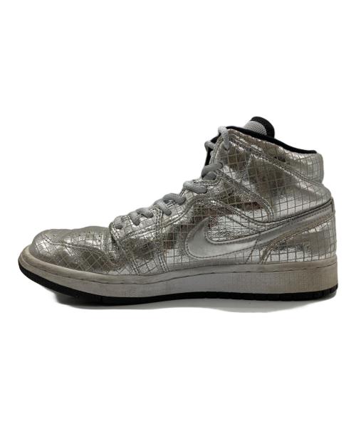NIKE（ナイキ）NIKE (ナイキ) WMNS AIR JORDAN 1 MID SE Disco Ball シルバー サイズ:25の古着・服飾アイテム