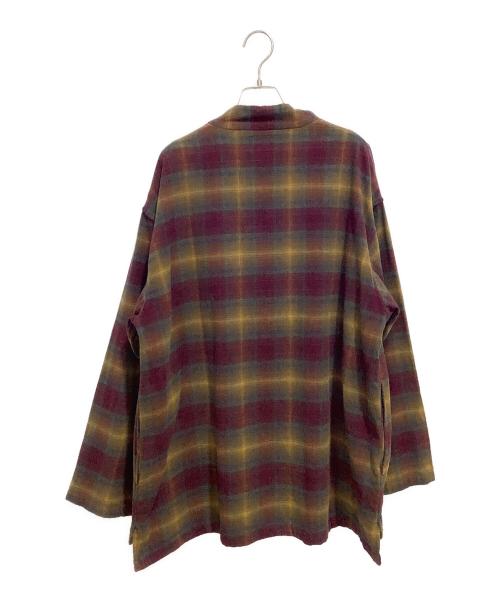 PENDLETON（ペンドルトン）PENDLETON (ペンドルトン) ガウンカーディガン パープル×イエロー サイズ:Mの古着・服飾アイテム