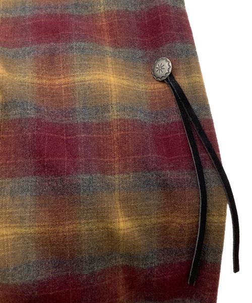 PENDLETON（ペンドルトン）PENDLETON (ペンドルトン) ガウンカーディガン パープル×イエロー サイズ:Mの古着・服飾アイテム