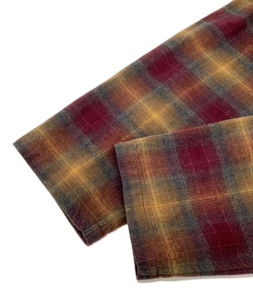 PENDLETON（ペンドルトン）PENDLETON (ペンドルトン) ガウンカーディガン パープル×イエロー サイズ:Mの古着・服飾アイテム