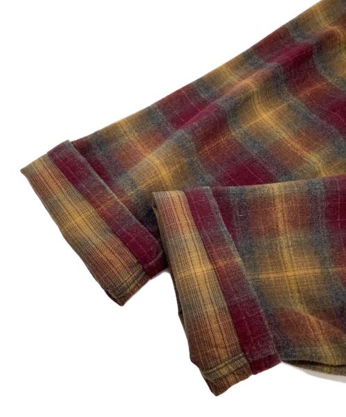 PENDLETON（ペンドルトン）PENDLETON (ペンドルトン) ガウンカーディガン パープル×イエロー サイズ:Mの古着・服飾アイテム