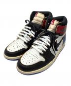 NIKE×FRAGMENT DESIGN×UNIONナイキ×フラグメントデザイン×ユニオン）の古着「ハイカットスニーカー」｜ホワイト×ブラック×レッド×ブルー